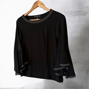 Always Indigo Black Blouse Women's Size‎ Small